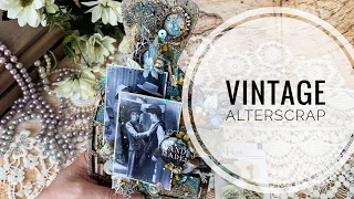 Винтажный альтерскрап/ Vintage alter scrap mixedmedia tutorial