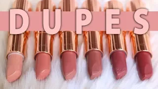 Drugstore Dupes for Popular Charlotte Tilbury Lipsticks