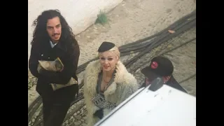 Madonna in Ronda, Spain. Shooting the Take a Bow Videoclip. 1995.