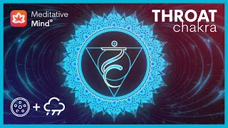 Throat Chakra Healing Music + Rain 🌧️ | Hang Drum Vibes | Dissolve Subconscious Fears,Ultra Positive