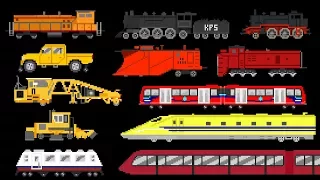 Railway Vehicles 2 - Trains and Locomotives - The Kids' Picture Show (Fun & Educational)