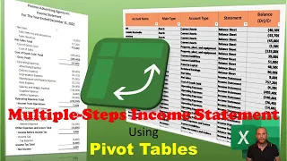 Multiple-Step Income Statement Using Pivot Tables in Excel