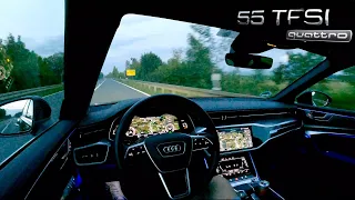 POV EVENING DRIVE - 2023 Audi A6 (C8) Avant 55 TFSI Quattro