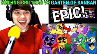 SMILING CRITTERS vs. GARTEN OF BANBAN?! Poppy Playtime Animation @CartoonGamesYT REACTION!