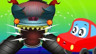 Monster Truck Was Hunting | Little Red Car Videos For Children