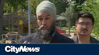Federal NDP leader Jagmeet Singh makes stop in Edmonton