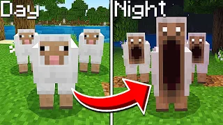 Minecraft SHEEP Become Scary At NIGHT...