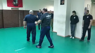 2019-11-30 Systema Ryabko morning training. Take body movements