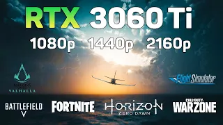 RTX 3060 Ti 1080p, 1440p , 4K - 8 Games Benchmark Test