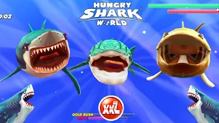 All Xxl Sharks Unlocked Hungry Shark World - New Shark Gameplay - Hungry Shark