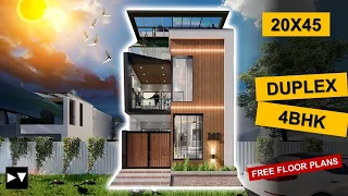 20*45 house plan | 4 BHK | 100 Gaj | 900 sqft | 20*45 house plan || DV Studio