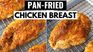 How To Make Pan Fried Chicken Breast | Lightly breaded, Tender, Juicy Chicken!