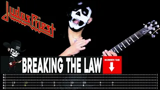 【JUDAS PRIEST】[ Breaking The Law ] cover by Masuka | LESSON | GUITAR TAB