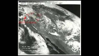 Mount St. Helens 1980 Ash Cloud as Seen From Space