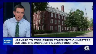 Harvard to stop issuing statements on matters outside the university's core functions