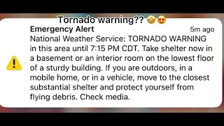 Tornado warning right in the beginning of my brother’s baseball game ❤️