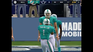 Madden Mobile Dolphins vs Cowboys