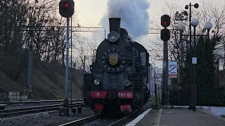 🇺🇦 "З Новим 2024-м Роком 🎉!" Паровоз Эр797-86 с Новорічним Експресом