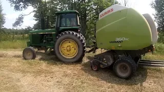 Round Baling With A Claas 360 Variant