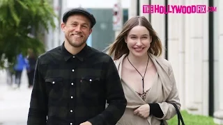 Charlie Hunnam & Morgana McNelis Go Furniture Shopping On Melrose Ave. In West Hollywood 6.11.16