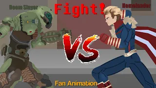 Doom Slayer vs Homelander (Fan Animation) #homelander  #doom