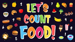 Let’s Count Food | How Many Apples & Cookies Are There? | Kids Game