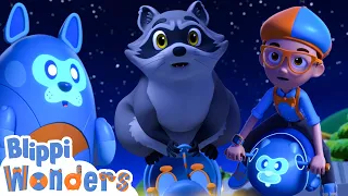 Blippi Learns About Nocturnal Animals! | Blippi Wonders - Animated Series | Cartoons For Kids