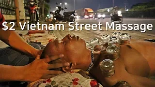 🇻🇳💆 $2 Highway Massage in Vietnam [ASMR] The Cheapest Massage in the World - Saigon(HCMC)