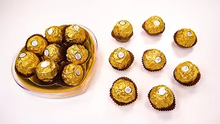 Clay Cracking of Ferrero Rocher Chocolates! Most Satisfying ASMR Videos. 점토부수기 #20