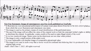 LCM Piano 2021-2024 Grade 5 List C3 MacCunn arr. Moores Sutherland's Law Theme Sheet Music