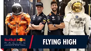 Daniel Ricciardo and Max Verstappen visit NASA's Johnson Space Center