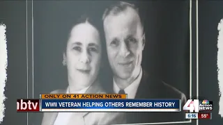 WWII veteran helping others remember history