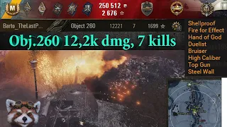 Object 260 Video in 4K 🔝 Obj.260 12,2k dmg, 7 kills 🔝 World of Tanks ✔️