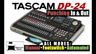 Tascam DP24/DP32 Digital Portastudio: Punching In & Out