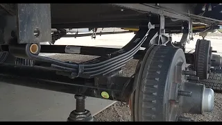 Replacing Leaf Springs, Shackles, and Bushings on a Travel Trailer Plus Greasing Wheel Bearings.