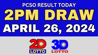 LOTTO RESULT TODAY 2PM April 26, 2024 (FRIDAY) | Swertres | Ez2 | PCSO