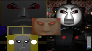 Five Nights At Smudger's 4: Engines At War | All Jumpscares