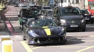 This guy has the first ferrari 812 Competizione Aperta in London! 🔥