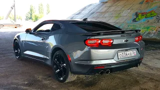 Красивый зверь из США. CAMARO 2SS 6.2 V8 455л.с. Разгон 0-100, 100-200, 200-250 Обзор. ТЕСТ ДРАЙВ.