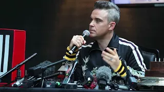 Robbie Williams - Press Conference in Auckland, New Zealand (13/02/2018)