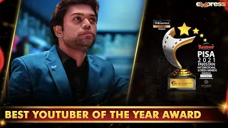 Ducky Bhai Best Youtuber Of The Year Award | PISA Award 2021 | Express TV | I2O2O