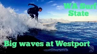 SURFING BIG WESTPORT WAVES // SEATTLE WA First Of The Year
