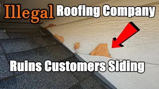 Roofers Destroy Their Siding | I Have To Fix It | THE HANDYMAN |