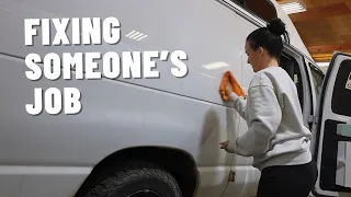 Fixing someone else's BAD job | Van life