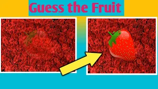 Guess the Fruit by ILLUSION 🍌🍓🍇 | Fruits & Veggies | Emojis Quiz