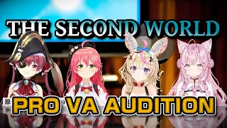 Marine's Game Pro Voice Acting Audition ALL Actors & Characters【Eng Sub|Hololive】