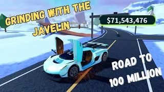 Grinding with the Javelin in Jailbreak (Road to 100 million) (Roblox Jailbreak)