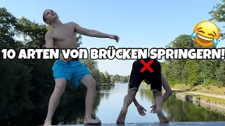 10 ARTEN von BRÜCKEN SPRINGER‼️*EXTREM*😂+ Wasserski in XANTEN⛷️💦