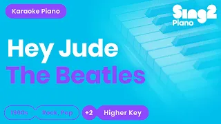 The Beatles - Hey Jude (Higher Key) Karaoke Piano