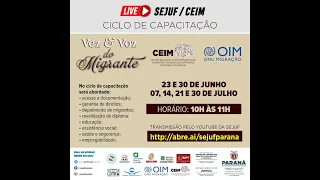 Ciclo de Capacitação Vez e Voz do Migrante - Encontro 2 - Riscos ao Migrante